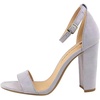 image:imageHee grand Womens Heels Closed Toe Ankle Strap Chunky Block High Heel Sandals Dress Evening Party Platform Pump ShoesSuedepurple95cm
