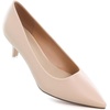 image:imageHee grand Womens Kitten Heels Pumps Classic Low Heel Slip On Closed Pointed Toe Pumps Office Work Dress Pump Shoes033apricot2 Inch