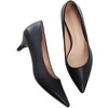 image:imageHee grand Womens Kitten Heels Pumps Classic Low Heel Slip On Closed Pointed Toe Pumps Office Work Dress Pump Shoes033black2 Inch