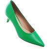 image:imageHee grand Womens Kitten Heels Pumps Classic Low Heel Slip On Closed Pointed Toe Pumps Office Work Dress Pump Shoes033green2 Inch