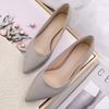 image:imageHee grand Womens Kitten Heels Pumps Classic Low Heel Slip On Closed Pointed Toe Pumps Office Work Dress Pump Shoes033grey2 Inch