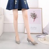 image:imageHee grand Womens Kitten Heels Pumps Classic Low Heel Slip On Closed Pointed Toe Pumps Office Work Dress Pump Shoes033grey2 Inch