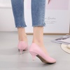 image:imageHee grand Womens Kitten Heels Pumps Classic Low Heel Slip On Closed Pointed Toe Pumps Office Work Dress Pump Shoes033pink2 Inch
