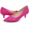 image:imageHee grand Womens Kitten Heels Pumps Classic Low Heel Slip On Closed Pointed Toe Pumps Office Work Dress Pump Shoes033rose2 Inch