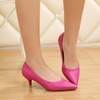image:imageHee grand Womens Kitten Heels Pumps Classic Low Heel Slip On Closed Pointed Toe Pumps Office Work Dress Pump Shoes033rose2 Inch