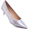 image:imageHee grand Womens Kitten Heels Pumps Classic Low Heel Slip On Closed Pointed Toe Pumps Office Work Dress Pump Shoes033silver2 Inch