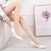 image:imageHee grand Womens Kitten Heels Pumps Classic Low Heel Slip On Closed Pointed Toe Pumps Office Work Dress Pump Shoes033white2 Inch