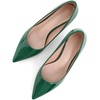 image:imageHee grand Womens Kitten Heels Pumps Classic Low Heel Slip On Closed Pointed Toe Pumps Office Work Dress Pump Shoes084green2 Inch