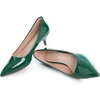 image:imageHee grand Womens Kitten Heels Pumps Classic Low Heel Slip On Closed Pointed Toe Pumps Office Work Dress Pump Shoes084green2 Inch