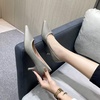 image:imageHee grand Womens Kitten Heels Pumps Classic Low Heel Slip On Closed Pointed Toe Pumps Office Work Dress Pump Shoes084grey2 Inch