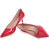 image:imageHee grand Womens Kitten Heels Pumps Classic Low Heel Slip On Closed Pointed Toe Pumps Office Work Dress Pump Shoes084red2 Inch
