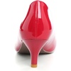 image:imageHee grand Womens Kitten Heels Pumps Classic Low Heel Slip On Closed Pointed Toe Pumps Office Work Dress Pump Shoes084red2 Inch