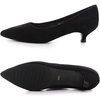 image:imageHee grand Womens Kitten Heels Pumps Classic Low Heel Slip On Closed Pointed Toe Pumps Office Work Dress Pump Shoes129black14 Inch