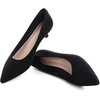 image:imageHee grand Womens Kitten Heels Pumps Classic Low Heel Slip On Closed Pointed Toe Pumps Office Work Dress Pump Shoes129black14 Inch