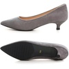 image:imageHee grand Womens Kitten Heels Pumps Classic Low Heel Slip On Closed Pointed Toe Pumps Office Work Dress Pump Shoes129grey14 Inch