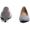 image:imageHee grand Womens Kitten Heels Pumps Classic Low Heel Slip On Closed Pointed Toe Pumps Office Work Dress Pump Shoes129grey14 Inch