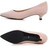 image:imageHee grand Womens Kitten Heels Pumps Classic Low Heel Slip On Closed Pointed Toe Pumps Office Work Dress Pump Shoes129pink14 Inch