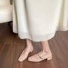 image:imageHee grand Womens Mary Jane Chunky Low Heels Closed Square Toe Ankle Strap Pumps Slingback SandalsNude Apricot