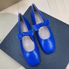 image:imageHee grand Womens Mary Jane Shoes Bowknot Square Toe Dress Shoes Comfortable Strap Ballet FlatsBlue