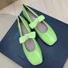 image:imageHee grand Womens Mary Jane Shoes Bowknot Square Toe Dress Shoes Comfortable Strap Ballet FlatsCyan
