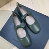 image:imageHee grand Womens Mary Jane Shoes Bowknot Square Toe Dress Shoes Comfortable Strap Ballet FlatsDark Green