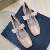image:imageHee grand Womens Mary Jane Shoes Bowknot Square Toe Dress Shoes Comfortable Strap Ballet FlatsKhaki