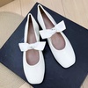 image:imageHee grand Womens Mary Jane Shoes Bowknot Square Toe Dress Shoes Comfortable Strap Ballet FlatsWhite