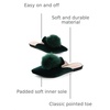 image:imageHee grand Womens Mules Bowknot Suede Comfortable Slip On Flats Closed Pointed Toe Backless Loafers Mules for Women003greenvelvet