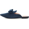 image:imageHee grand Womens Mules Bowknot Suede Comfortable Slip On Flats Closed Pointed Toe Backless Loafers Mules for Women004blue