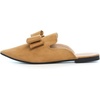 image:imageHee grand Womens Mules Bowknot Suede Comfortable Slip On Flats Closed Pointed Toe Backless Loafers Mules for Women004camel