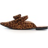 image:imageHee grand Womens Mules Bowknot Suede Comfortable Slip On Flats Closed Pointed Toe Backless Loafers Mules for Women004leopard Brown