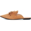 image:imageHee grand Womens Mules Bowknot Suede Comfortable Slip On Flats Closed Pointed Toe Backless Loafers Mules for Women005camel