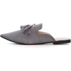 image:imageHee grand Womens Mules Bowknot Suede Comfortable Slip On Flats Closed Pointed Toe Backless Loafers Mules for Women005grey