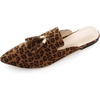 image:imageHee grand Womens Mules Bowknot Suede Comfortable Slip On Flats Closed Pointed Toe Backless Loafers Mules for Women005leopard Brown