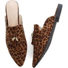 image:imageHee grand Womens Mules Bowknot Suede Comfortable Slip On Flats Closed Pointed Toe Backless Loafers Mules for Women005leopard Brown