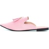 image:imageHee grand Womens Mules Bowknot Suede Comfortable Slip On Flats Closed Pointed Toe Backless Loafers Mules for Women005pink
