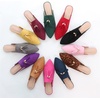image:imageHee grand Womens Mules Bowknot Suede Comfortable Slip On Flats Closed Pointed Toe Backless Loafers Mules for Women005pink