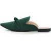 image:imageHee grand Womens Mules Bowknot Suede Comfortable Slip On Flats Closed Pointed Toe Backless Loafers Mules for Women006green