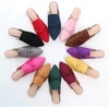 image:imageHee grand Womens Mules Bowknot Suede Comfortable Slip On Flats Closed Pointed Toe Backless Loafers Mules for Women006green