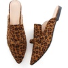 image:imageHee grand Womens Mules Bowknot Suede Comfortable Slip On Flats Closed Pointed Toe Backless Loafers Mules for Women006leopard Brown
