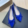 image:imageHee grand Womens Patent Leather Bow Ballet Flats Pointed Toe Slip On Flat Shoes Comfortable Dress Shoes for Work OfficeBlue