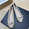 image:imageHee grand Womens Patent Leather Bow Ballet Flats Round Toe Slip On Flat Shoes Comfortable Dress Shoes for Work OfficeApricot