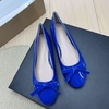 image:imageHee grand Womens Patent Leather Bow Ballet Flats Round Toe Slip On Flat Shoes Comfortable Dress Shoes for Work OfficeBlue