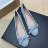 image:imageHee grand Womens Patent Leather Bow Ballet Flats Round Toe Slip On Flat Shoes Comfortable Dress Shoes for Work OfficeGrey