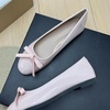 image:imageHee grand Womens Patent Leather Bow Ballet Flats Round Toe Slip On Flat Shoes Comfortable Dress Shoes for Work OfficeLight Pink