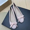 image:imageHee grand Womens Patent Leather Bow Ballet Flats Round Toe Slip On Flat Shoes Comfortable Dress Shoes for Work OfficeLight Pink