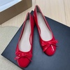 image:imageHee grand Womens Patent Leather Bow Ballet Flats Round Toe Slip On Flat Shoes Comfortable Dress Shoes for Work OfficeRed