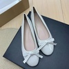image:imageHee grand Womens Patent Leather Bow Ballet Flats Round Toe Slip On Flat Shoes Comfortable Dress Shoes for Work OfficeSpace Gray
