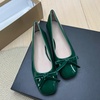 image:imageHee grand Womens Patent Leather Bow Ballet Flats Square Toe Slip On Flat Shoes Comfortable Dress Shoes for Work OfficeGreen
