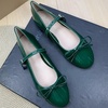 image:imageHee grand Womens Patent Leather Mary Jane Flats Round Toe Ballet Flats with Bow Knot Adjustable Buckle Ankle Strap Comfortable Dress Shoes for WorkGreen